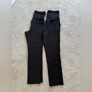 TWO PAIRS Ripe Maternity Black Trousers